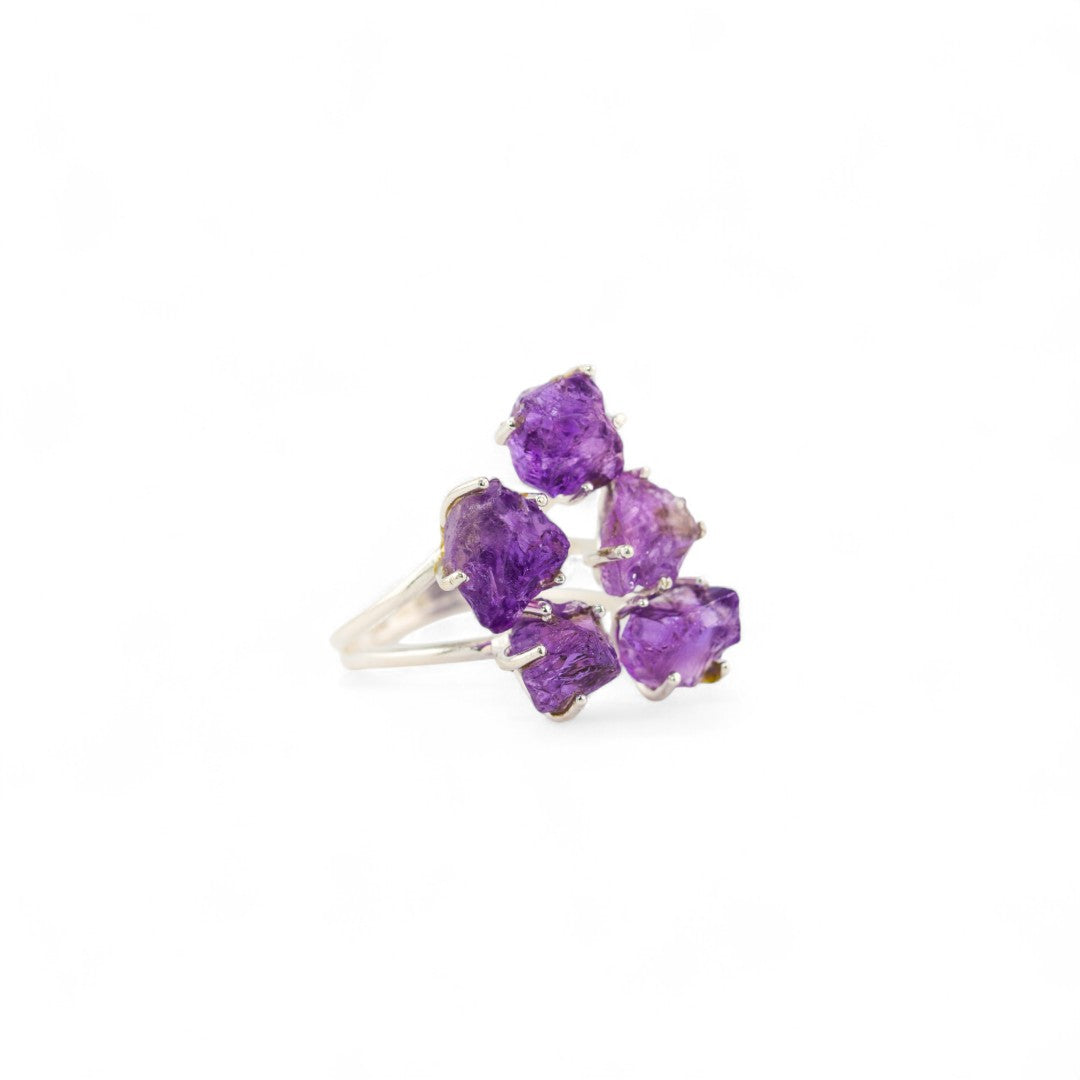 Amethyst asteroid ring