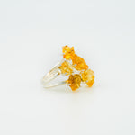 Citrine asteroid ring