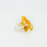 Citrine asteroid ring