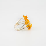 Citrine asteroid ring