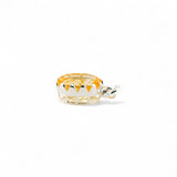 Citrine venus crown pendant