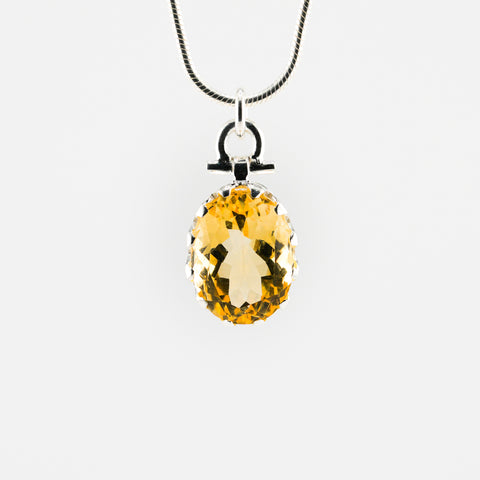 Citrine Venus Crown pendant