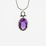 Amethyst Venus Crown pendant