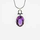 Amethyst Venus Crown pendant