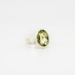 Green amethyst ring