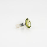 Green amethyst ring