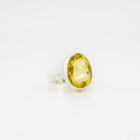 Eve lemon quartz ring