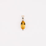 Marquise citrine pendant