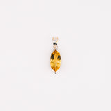 Marquise citrine pendant