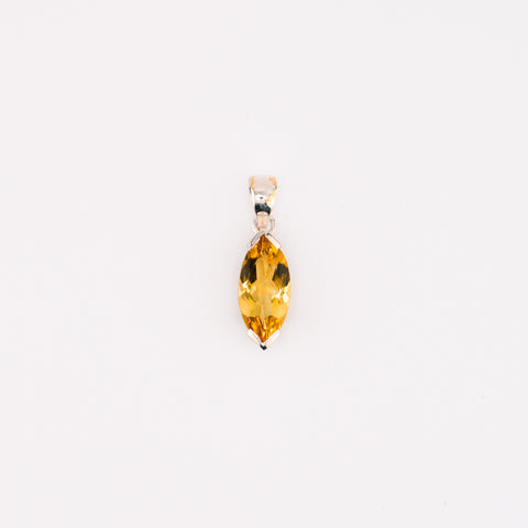 Marquise citrine pendant