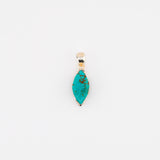 Marquise turquoise pendant