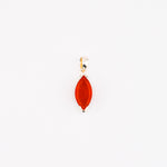 Marquise carnelian pendant