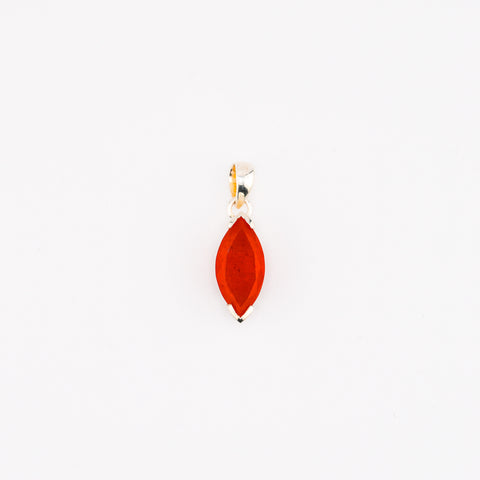 Marquise carnelian pendant