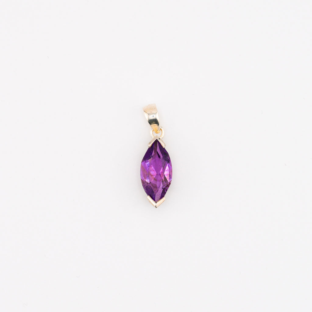 Marquise amethyst pendant