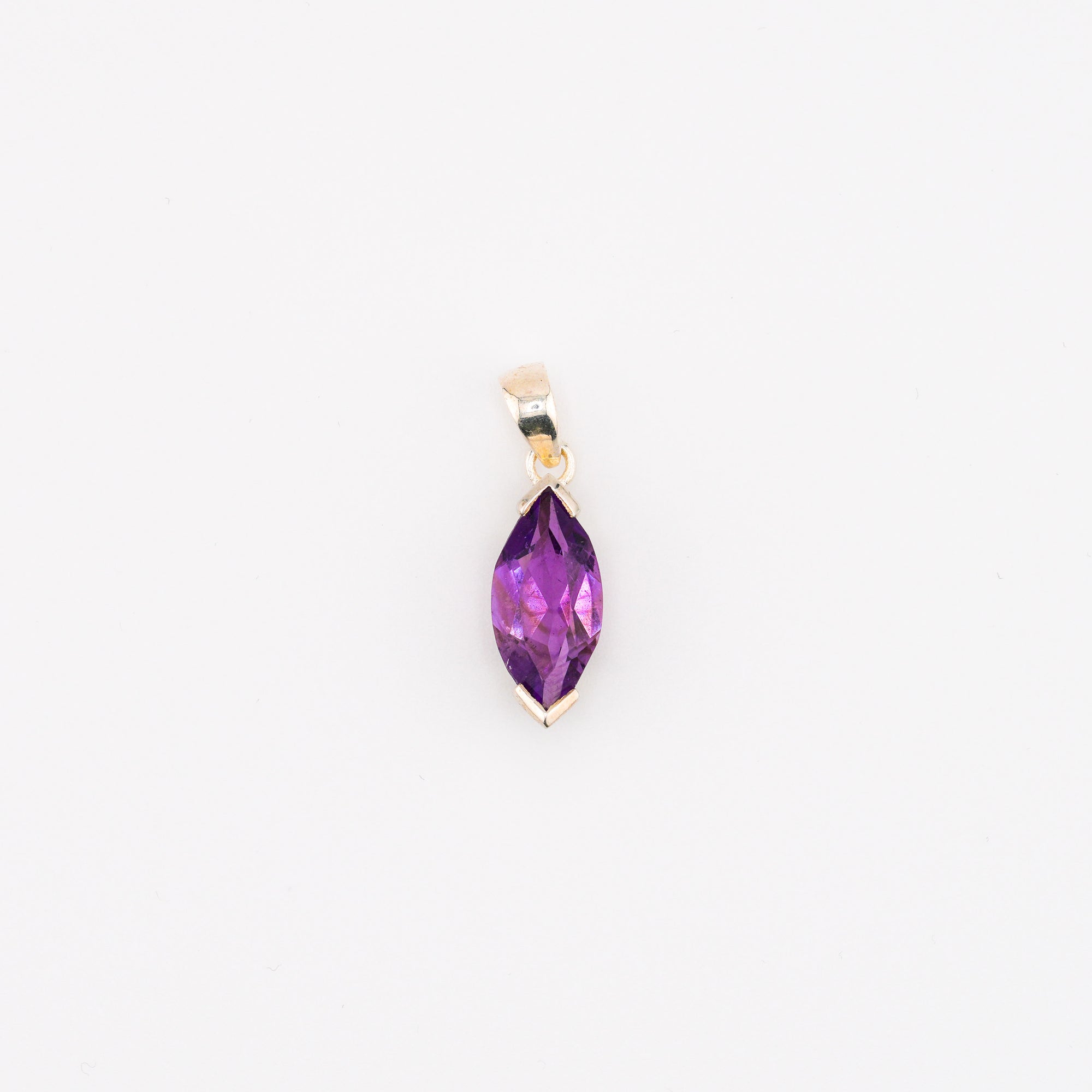 Marquise amethyst pendant