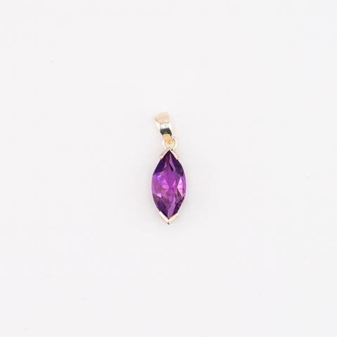 Marquise amethyst pendant