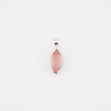 Marquise rose quartz pendant