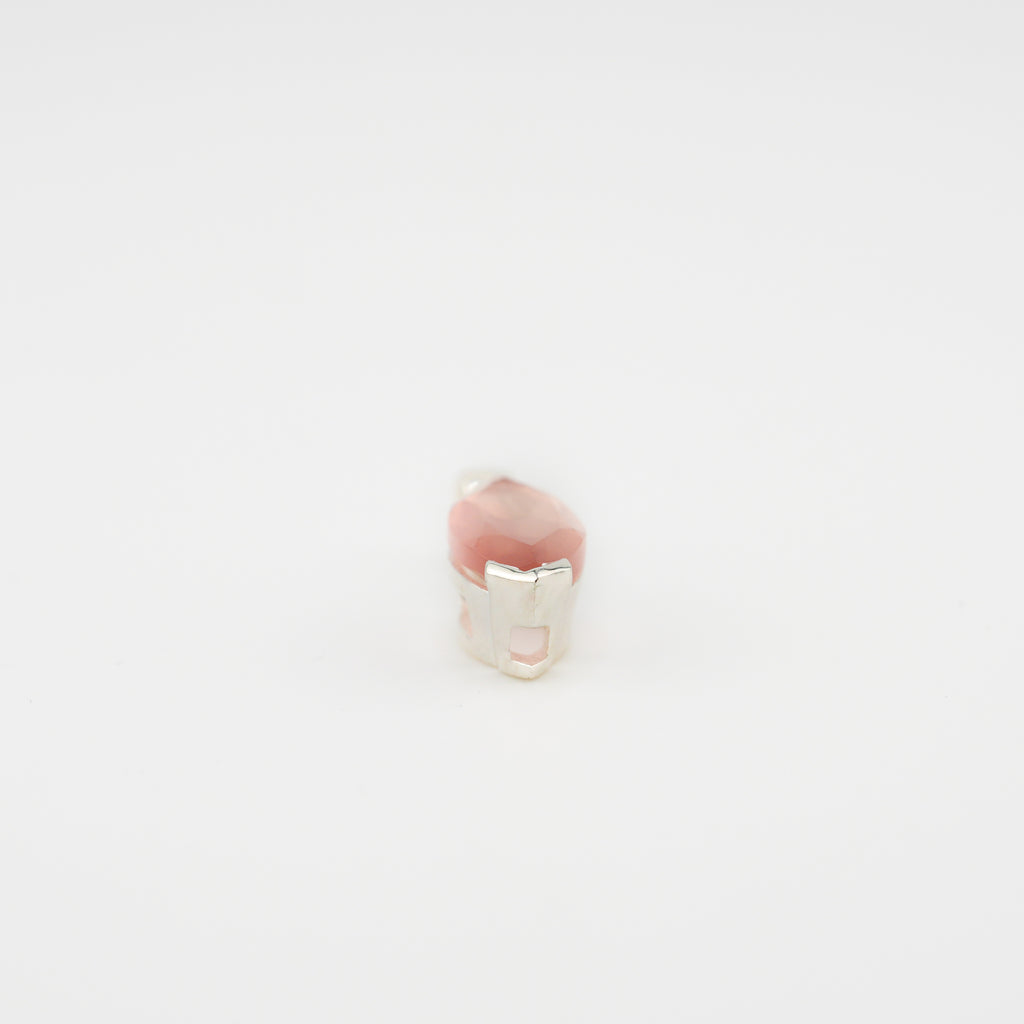 Marquise rose quartz pendant