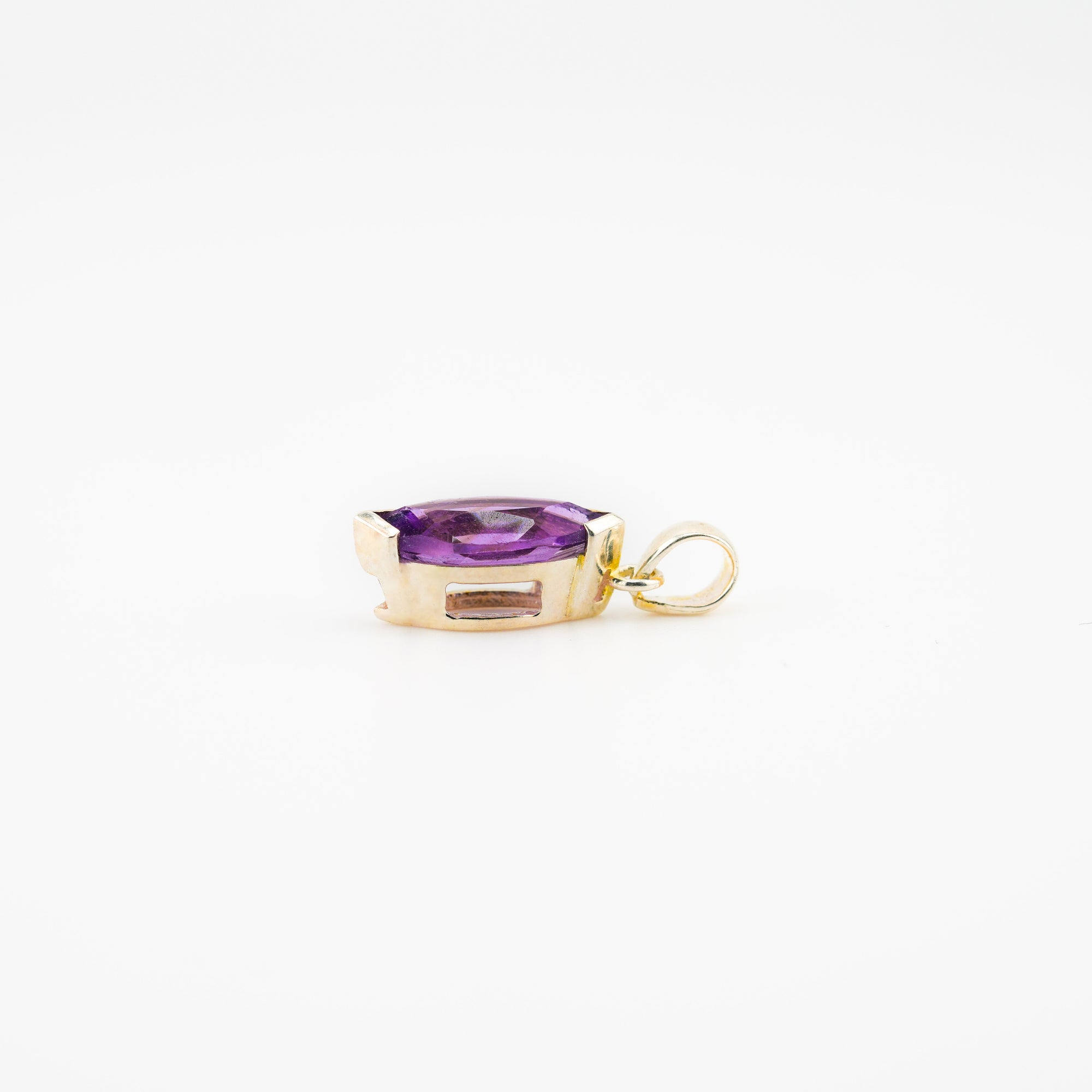 Marquise amethyst pendant
