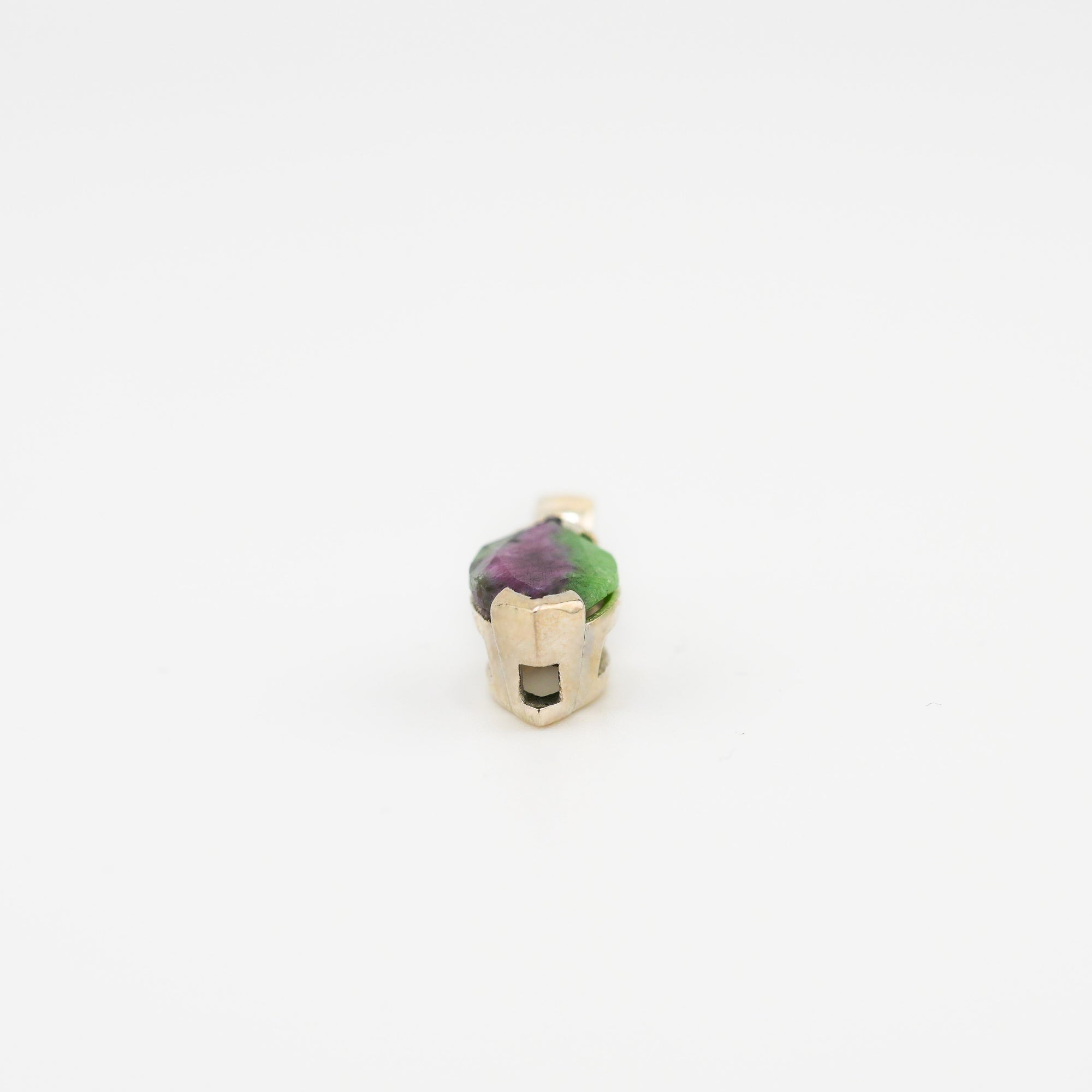 Marquise ruby zoisite pendant