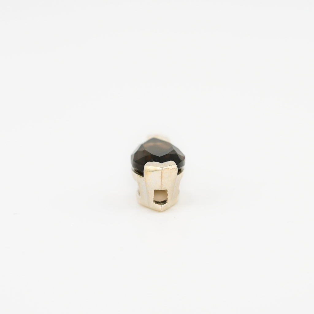 Marquise smoky quartz pendant