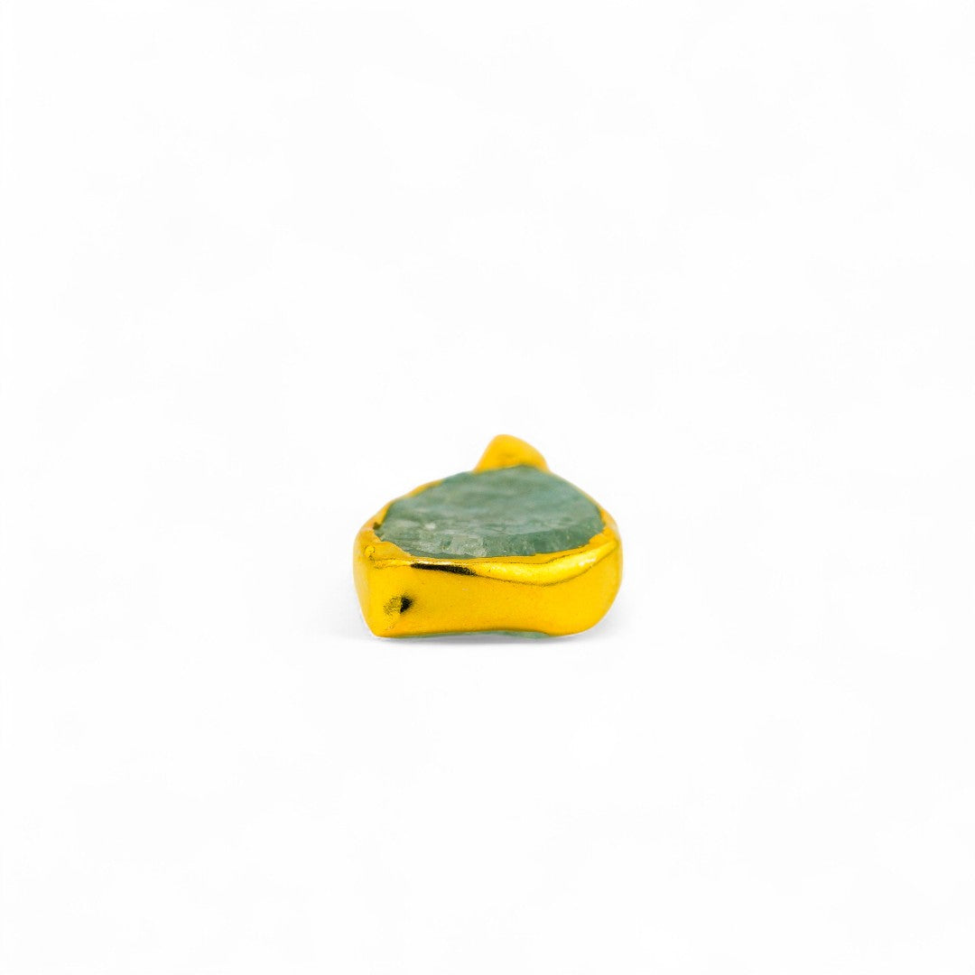 Aquamarine pendant (Gold polished)