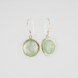 Prehnite earrings