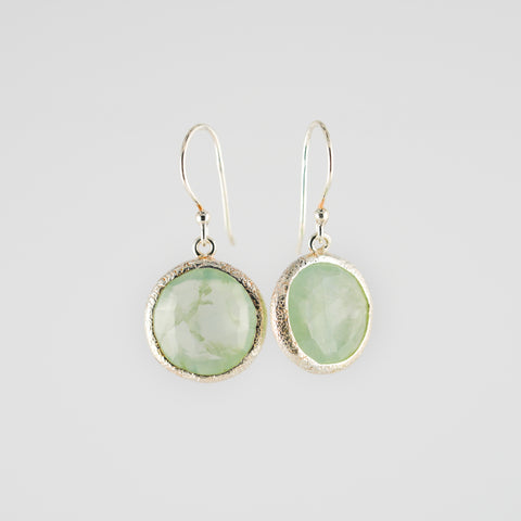 Prehnite earrings