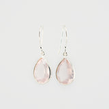 Rose quartz earrings