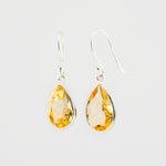 Citrine drop earrings