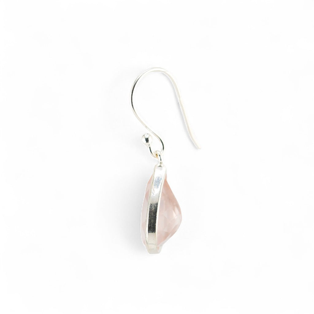 Rose quartz earrings