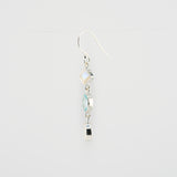 Blue topaz and moonstone earrings