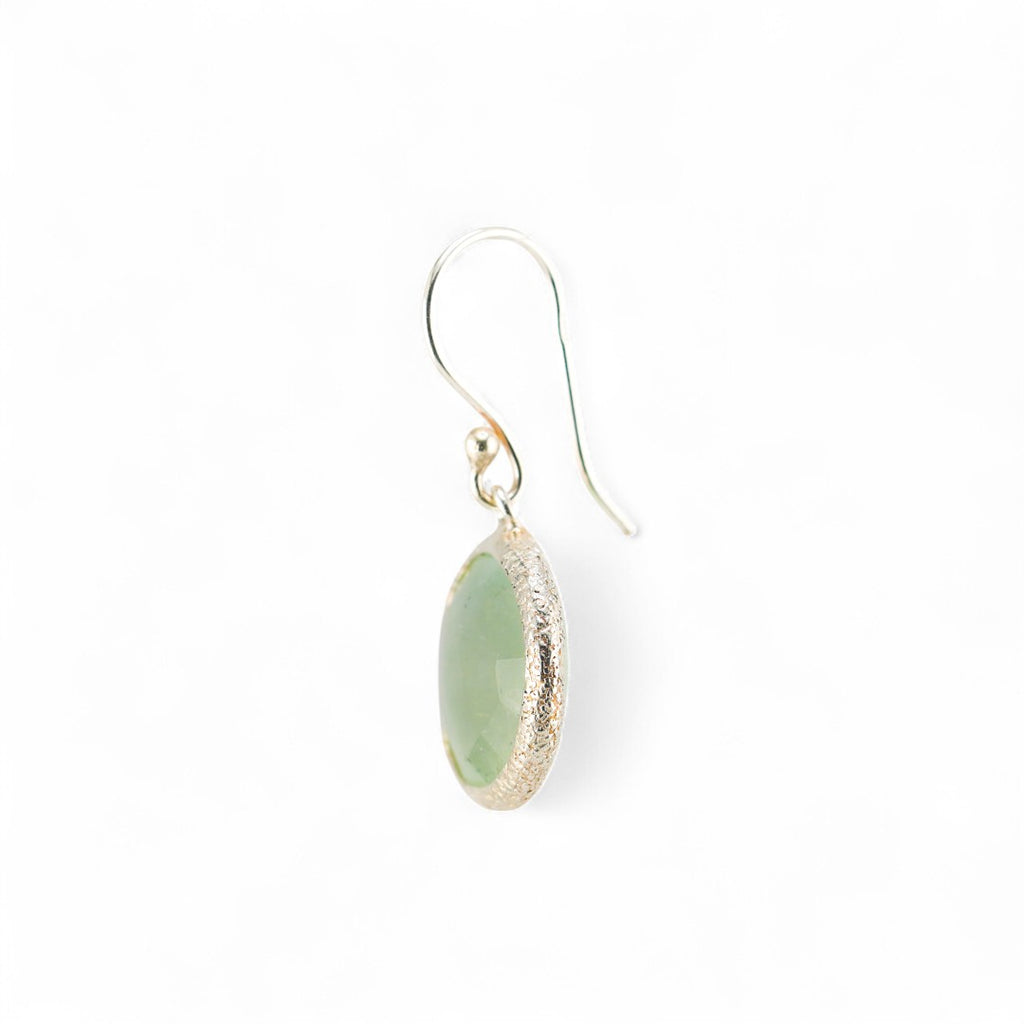 Prehnite earrings