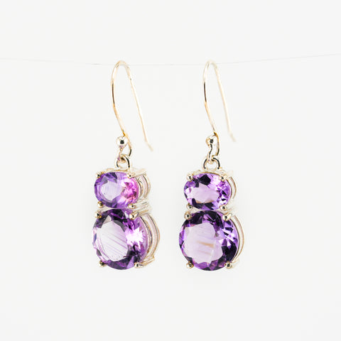 Teddy amethyst earrings