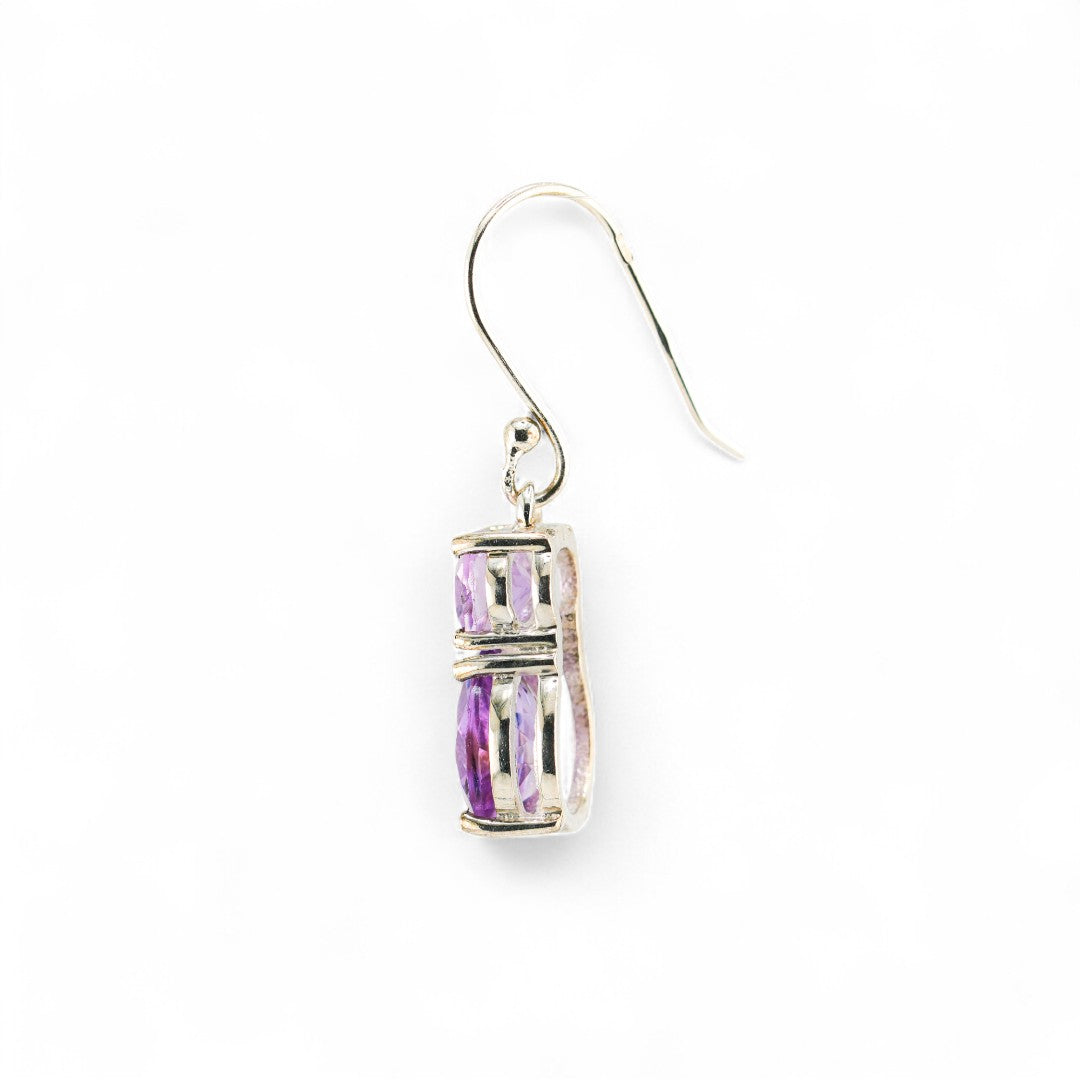 Teddy amethyst earrings