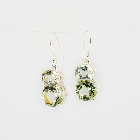 Teddy green amethyst earrings