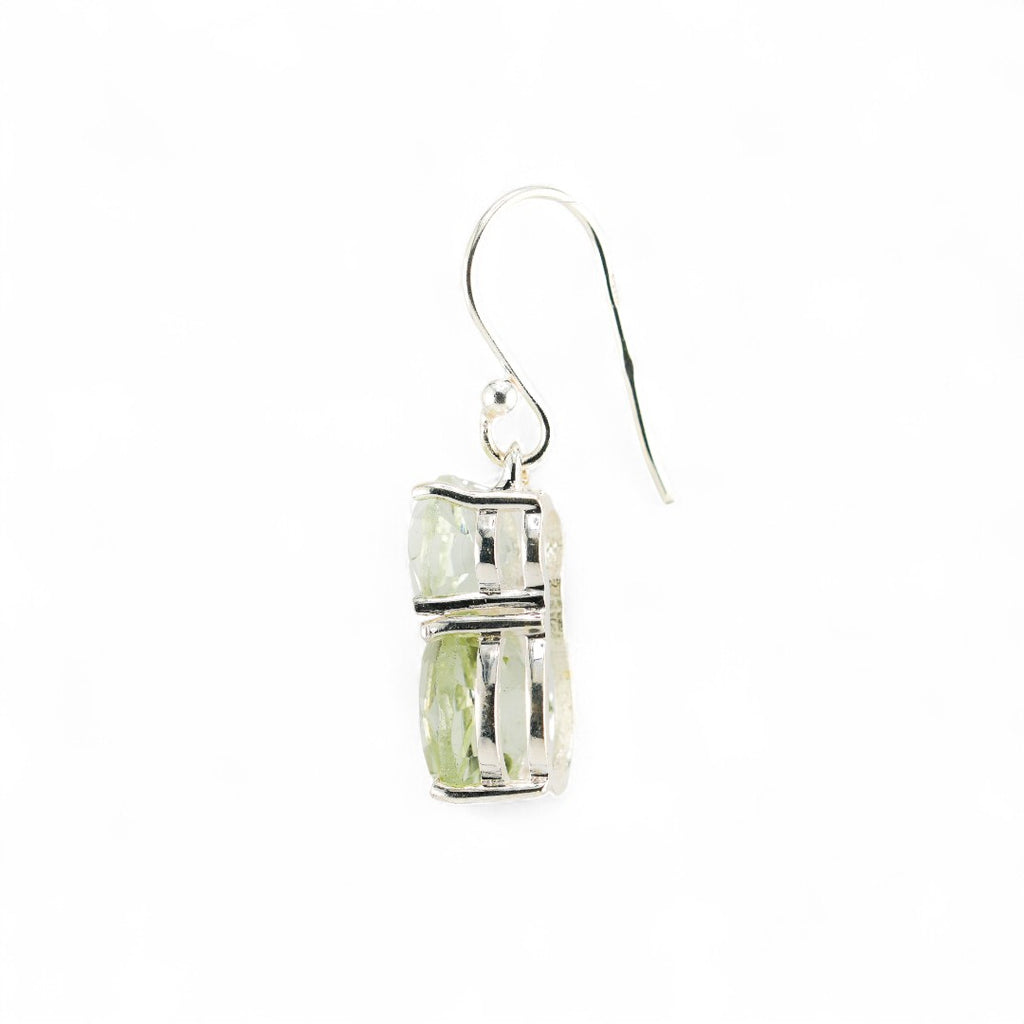 Teddy green amethyst earrings