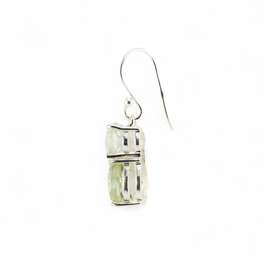 Teddy green amethyst earrings