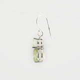 Teddy green amethyst earrings