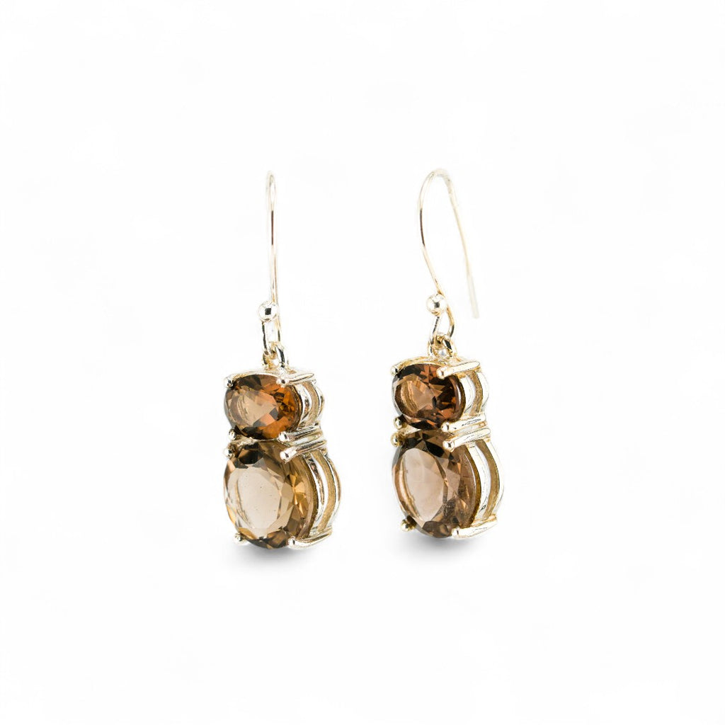 Teddy smoky quartz earrings