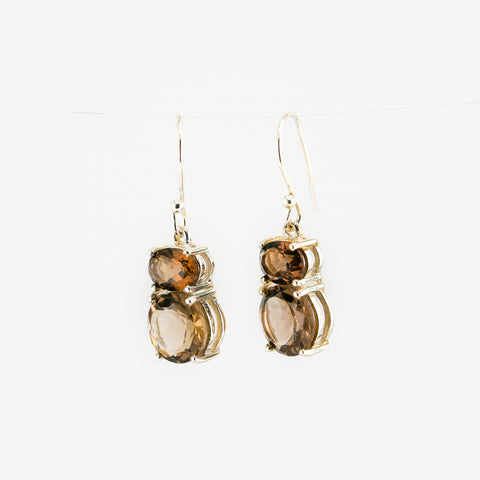 Teddy smoky quartz earrings