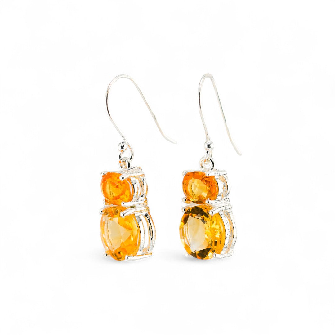 Teddy citrine earrings
