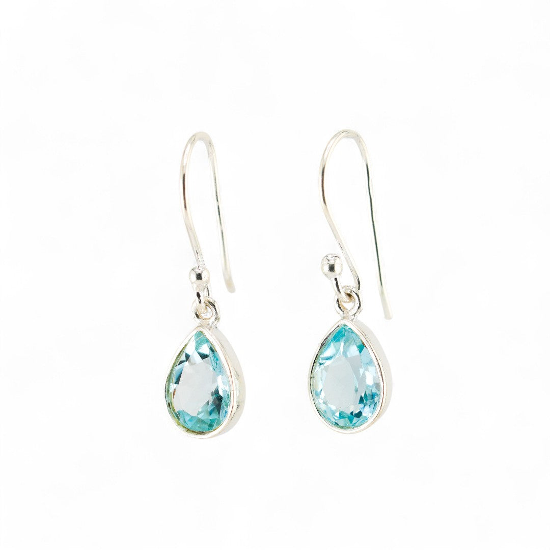 Blue topaz earrings