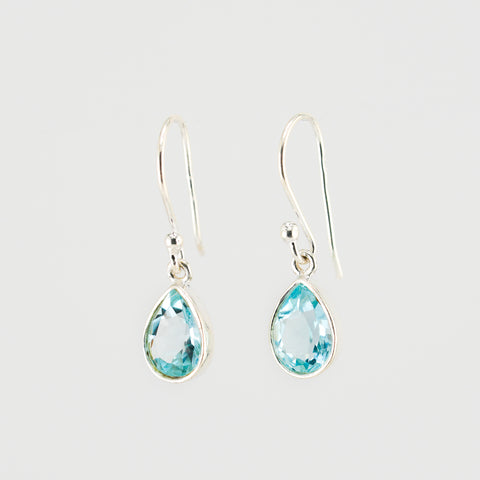 Blue topaz earrings