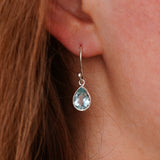 Blue topaz earrings