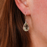 Green amethyst earrings