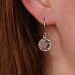 Clear quartz earrings