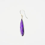 Long amethyst earrings