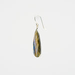 Long labradorite earrings