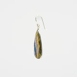 Long labradorite earrings